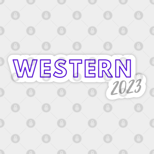 Western 2023 Sticker by stickersbyjori